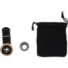 VILLCASE Obiettivo Grandangolare e Macro Per Smartphone Lente Ottica in Metallo Di Compatibile Telefoni e Tablet Dorato