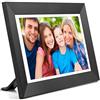 kimire Cornice digitale WiFi digitale kimire Full HD 1366 x 768 IPS Touch Screen, 16 GB di memoria, rotazione automatica, supporto micro slot, modalità sleep, condividi foto e video tramite app (10, nero)