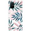 MUTOUREN Cover per Oneplus 8T Custodia in Silicone TPU Trasparenti Ultra Sottile Antigraffio Antiurto Protettivo Case con Pellicola Proteggi Schermo, Foglia di Cocco