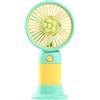 Bosiyrggrl Ventilatore Compatto con Supporto per Telefono 2-In-1, Portatile con Potente Flusso D'Aria e Supporto per Rinfrescarsi In Estate e Guardare Film