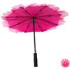 BESTYASH Ombrello da Danza per Ragazzo Ragazza, Tessuto e Metallo, Peonia Magenta | Servizi Fotografici, Feste, Leggero, Adatto All'Altezza Infantile, Motivo di Peonia, Stile Asiatico