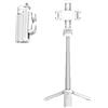 Generic Supporto per selfie stick, supporto retrattile per cellulare, bastone per selfie leggero con telecomando wireless, supporto per smartphone integrato per viaggi e vlogging