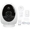 Akozon Telecamera per Campanello WiFi 1080P Wireless Monitoraggio della Visione Notturna a Infrarossi HD per Materiale ABS per la Casa Intelligente (Spina europea)