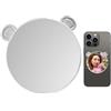 Jlobnyiun Specchio per selfie Vlog - allineare facilmente le riprese della fotocamera posteriore professionale, superficie riflettente HD, anello metallico universale + rotazione a 360 gradi, in PC