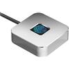 Sxhlseller Lettore di Impronte Digitali USB per PC, Dongle per Scanner Biometrico di Impronte Digitali a Riconoscimento Rapido, Registratore di USB Portatile con Tocco a (SILVER)