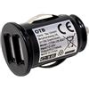 Mobile-Laden Caricabatterie Auto USB Doppia compatibile con Canon EOS 2000D, 2100mA, Auto-ID