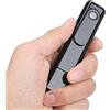 Cuifati Cam Tascabile USB Ricaricabile con Design a Clip Posteriore Indossabile HD 1080P con Scheda di Memoria da 64 GB, Registrazione in Loop, Durata della Batteria di 180-240 Minuti,