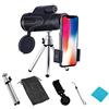 Generic 16X50 Mini monocolo portatile ad alta chiarezza con clip per telefono treppiede binocolo impermeabile per la caccia telescopio monoculare