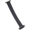 Generic Doppio Cavo Riser PCIE 4.0 X1 da 90 Gradi Che Supporta il Trasferimento Rapido dei Dati Grafici Ideale per Spazi Compatti Materiale TPE (20 cm)