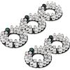 Othmro 24 LED Board 60 Gradi Piastra Rotonda Board Lampadina per Telecamera di Sicurezza CCTV Bianco 5pcs