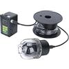 VCHICS Telecamera subacquea per la pesca, 7 '' Videocamera da pesca sott'acqua Videocamera Finder IP68. Telecamera panoramica della cupola rotante a 360 ° impermeabile a 360 ° per la pesca in kayak su lago g