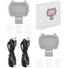 QENETY Mini luce di riempimento magnetica, piccola luce di riempimento ricaricabile, 2500K-6800K, luce di riempimento dimmerabile, 2 pezzi mini luce video per DJI OSMO Mobile 6/OM 5/OM SE/OM4 SE