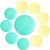 NUOBESTY Lente Filtrante per Faretto Manuale in Plastico 100mm Colore Giallo e Verde, 10 Pezzi, Leggera e Facile da Pulire per Fotografi e Operatori Video