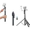 Generic 80,9 Treppiede Selfie Stick Professionale Con Telecomando, Treppiede da Viaggio All-in-1 Compatibile Con Smartphone e Fotocamera