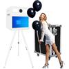 YuuuCooo Photo Booth portatile con touchscreen da 21,5, controllo tramite APP e stampa istantanea, macchina Photo Booth DSLR include flight case per matrimoni feste eventi noleggio (Bianco)