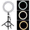 Sxhlseller Anello Luminoso a LED da 10 Pollici - Anello Luminoso a LED da Tavolo con Vite Universale da 1/4 '' - per Laptop/PC/Alimentatori/Caricabatterie USB/Adattatori CA.