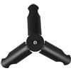 Uonlytech Treppiede Desktop per Camera e Telefono, Supporto Nero ABS Stabile | Mini Cavalletto Fotografico, Filettatura 3/4 Pollici, Design Compatto Antiscivolo per Uso Outdoor e Micro