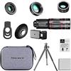MOUDOAUER Portatile 28X HD Telefono Mobile Fotocamera Obiettivo Telescopio Zoom Macro Lens per Smartphone Fish Eye Lente Para Celular Accessorio