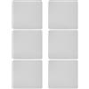 Gatuida 6pezzi Panno Pulizia Microfibra Panno Per Lenti Schermi Assorbe Macchie Compatibile Con Occhiali Smartphone Fotocamere Colore Grigio
