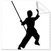 DIYthinker Shaolin stick Cina cinese arti marziali Kung Fu Monk Soldier cultura tradizionale illustrazione modello occhiali panno di pulizia del pulitore dello schermo 5PCS
