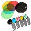 Market&YCY AD-S11 Filtro Colore Gel Pack con Kit a nido d'ape di griglia Copertura Riflettore per Witstro Flash AD180 AD360
