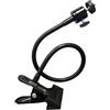Alksubbm Supporto a morsetto in metallo regolabile a 360 gradi per monitor, fotocamere sportive, telefoni con filettatura da 1/4 pollici, supporto per fotocamera baby monitor