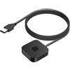 Vikye Lettore di Impronte Digitali USB, Dongle per PC per Scanner Biometrico di Impronte Digitali a Corrispondenza Rapida, Tocco a 360 Gradi per Password e Crittografia File (BLACK)