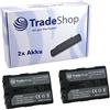 Trade-Shop 2 X Fotocamera ad alte prestazioni LiIon batteria per Sony DCRDVDDVD 91 e DCR 91 DCR PC 1 e DCRPC100E DCR 33 DCR PC PC 101E DCRPC 101 K DCR DCRPC103 DCR di PC 103E DCR PC 104 DCRPC 104E
