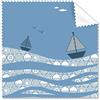 DIYthinker Cartoon Sea Wave pittura di paesaggio barca bianco nuvola illustrazione modello occhiali panno di pulizia del pulitore dello schermo 5PCS