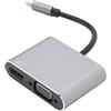 Cuifati HUB USB C 4 in 1, Adattatore USB C con Porte HDMI USB 3.0 VGA di Tipo C, Adattatore HUB USB C per Trasporto Ad Alta velocità Ultra Sottile Docking Station per Laptop Multiporta