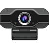 AUBEST Webcam, Webcam for PC HD 1080p Webcam USB for computer con microfono for conferenza di classe dal vivo Telecamera for insegnamento ontine video girevole