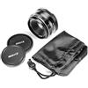 MEKE Meike 25mm f / 1,8 Obiettivo grandangolare Obiettivo grandangolare Obiettivo di messa a fuoco manuale per fotocamere mirrorless Sony E-mount con APS-C