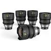 NiSi Athena - Obiettivi cinematografici Cine Prime per PL-Mount (14 mm T2.4, 25 mm T1.9, 35 mm T1.9, 50 mm T1.9, 85 mm T1.9, 4 x 5.65 Black Mist 1/8, 4x5.65 polarizzatore, custodia rigida)