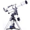 DYBHSD TJ2-HS102DS Telescopio rifrattore con lunghezza focale 500 mm Telescopi da viaggio portatili regolabili per astronomia Pellicola verde multistrato con montatura equatoriale vision