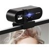 LEIYTFE Webcams Con Microfono Per Streaming HD Per Desktop Auto-Focus 120° Lente Grandangolare Per Webcam Per Laptop Microfono Con Cancellazione Del Rumore, Video Conference Webcam(2K)