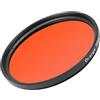 Generico Filtro Polarizzatore Circolare, Filtro colorato 52mm Action Camera 58mm Obiettivo DSLR universale Rosso Arancione Giallo Blu(58mm,Orange)