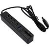 fxwtich USB Splitter Converter Ampia Compatibilità Hub USB Comodo Nero