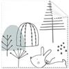 DIYthinker Cartoon Puppy Tree Hill Line Stroke lovely Nordic illustrazione modello occhiali panno di pulizia Gift Phone Screen Cleaner 5PCS
