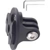 PEPWE Supporto per computer da bici e fotocamera sportiva, adattatore per staffa leggera con base di fissaggio a sgancio rapido, supporto per computer da bici in ABS