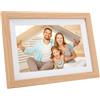 Denash Cornice Digitale da 10 Pollici, WiFi, Memoria 16G, Schermo Ampio IPS, Quad Core RK3126, App Frameo, Cornice Digitale Elettronica Montata a Parete (Spina europea)