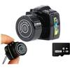 TIEOAXFT Mini action camera con stabilizzazione dell'immagine, videoregistratore HD, webcam compatta Y2000(Cam add 8g tf Card)