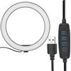 Pongnas Luce LED da 10 Pollici 2400-3000LM con Morsetto per Telefono per Streaming, Selfie e Illuminazione