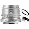 TTArtisan 35mm F1.4 APS-C Dimensione Grande Diaframma Manuale Messa a fuoco Obiettivo Fisso per L Mount Camera Argento per Leica T CL TL TL2 Sigma FP