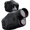 Qinux BlackOptic - Binocolo professionale ad alta definizione, zoom ottico potente, visione notturna con luce residua, compatto e resistente, ideale per natura, caccia e sport