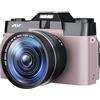 BAFEIYA Registratore per videocamera Vlogging con videocam 16X 48MP Digital Camera Face Detect Videocamera Selfile 4K for la fotografia Videocamera Vlog grandangolare Messa a fuoco automatica Webcam(NO TF CAR