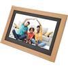 Airshi Cornice Fotografica Digitale, Album Fotografico Elettronico HD IPS Leggero 100‑240 V con Altoparlante Stereo per il Compleanno (Spina UE)