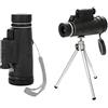 WanuigH Telescopio monoculare Telescopio monoculare 40x60 HD Impermeabile Pocket Pocket Pocket Pocket Monoculare Funzioni Visione notturna per Guardia degli uccelli Camping Escursionismo Abbinata Caccia con s