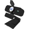 Uqezagpa Webcam USB ad ampio angolo con risoluzione multipla 1080P 2K 4K e funzionalità plug and play per applicazioni video professionali Webcam