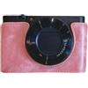 Beimus Mezza custodia in pelle alla moda con fodera morbida per fotocamere perfettamente per vlogger e fotografi borsa per fotocamera in pelle PU