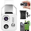 ZMPDJG Nanozoom 2025 - Nano Zoom 200x per iPhone, fotocamera da microscopio tascabile 200x, lente zoom per iPhone, zoom con lente CPL, più stabile e più chiara (bianco)